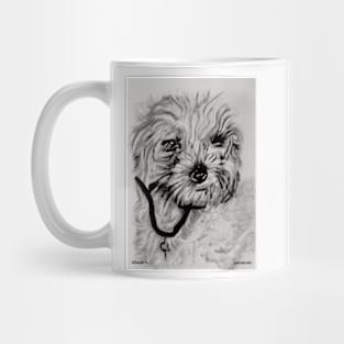 Hand drawn 'Labradoodle' portrait Mug